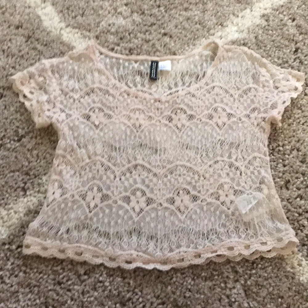 Lace crop top